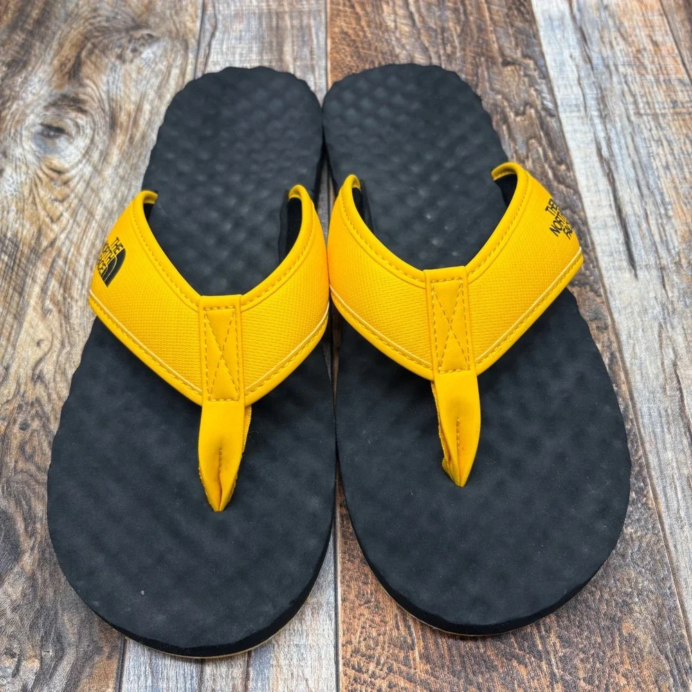 The North Face Base Camp II Mens Flip Flops Yellow Black Size 11 NF0A47AA